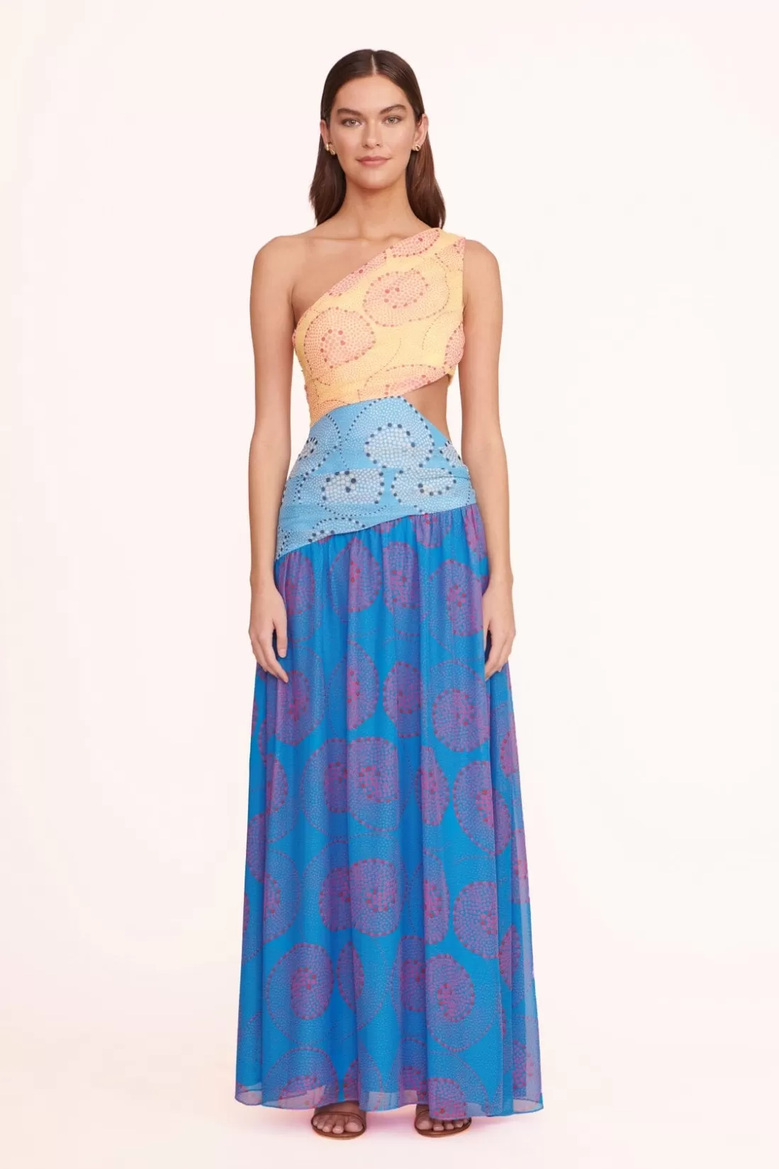 STAUD Occasion Dresses-ASHLYN DRESS - MULTI WHIRLPOOL