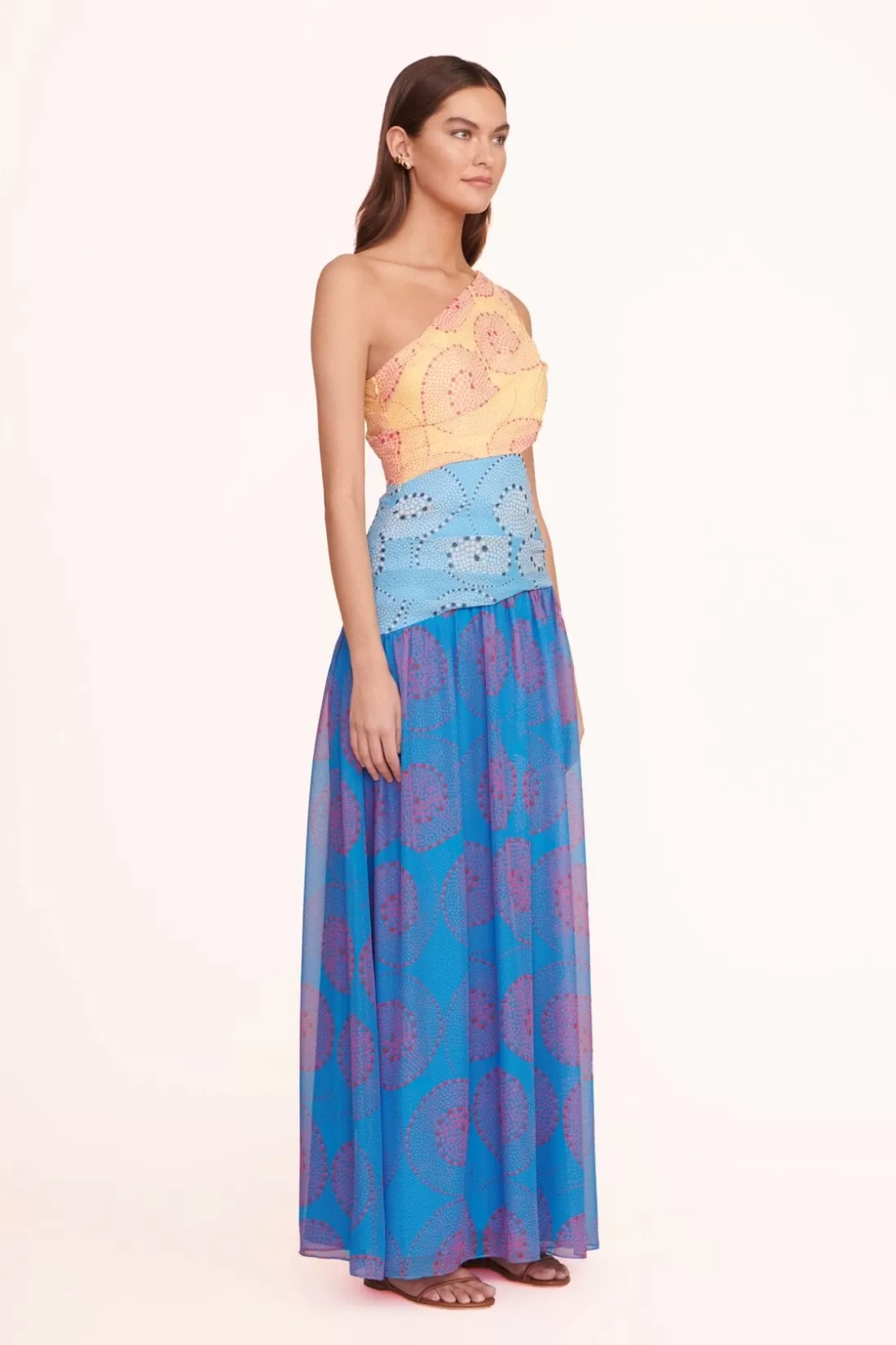 STAUD Occasion Dresses-ASHLYN DRESS - MULTI WHIRLPOOL