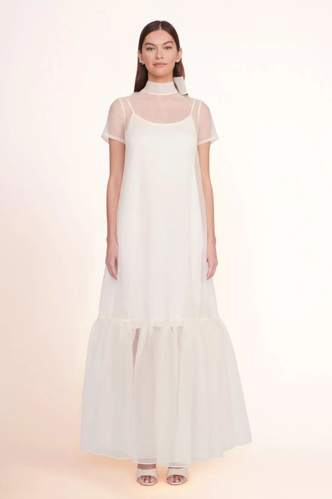 STAUD Bridal Dresses-CALLUNA DRESS - WHITE