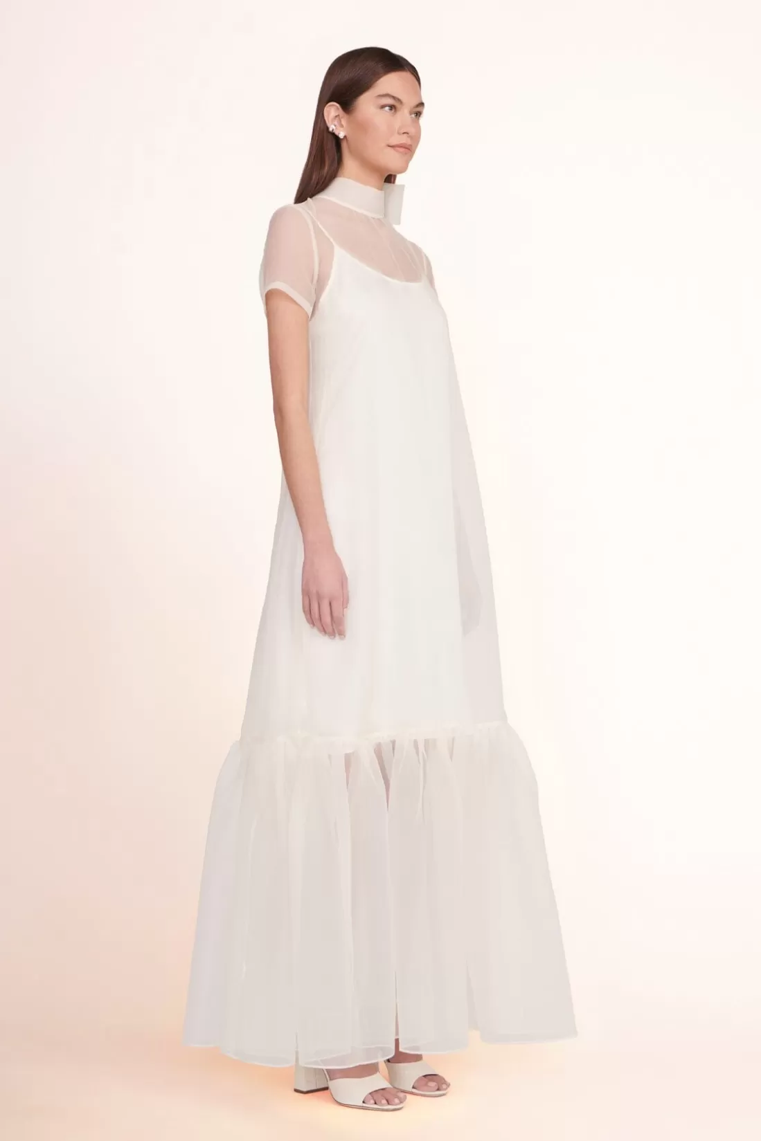 STAUD Bridal Dresses-CALLUNA DRESS - WHITE