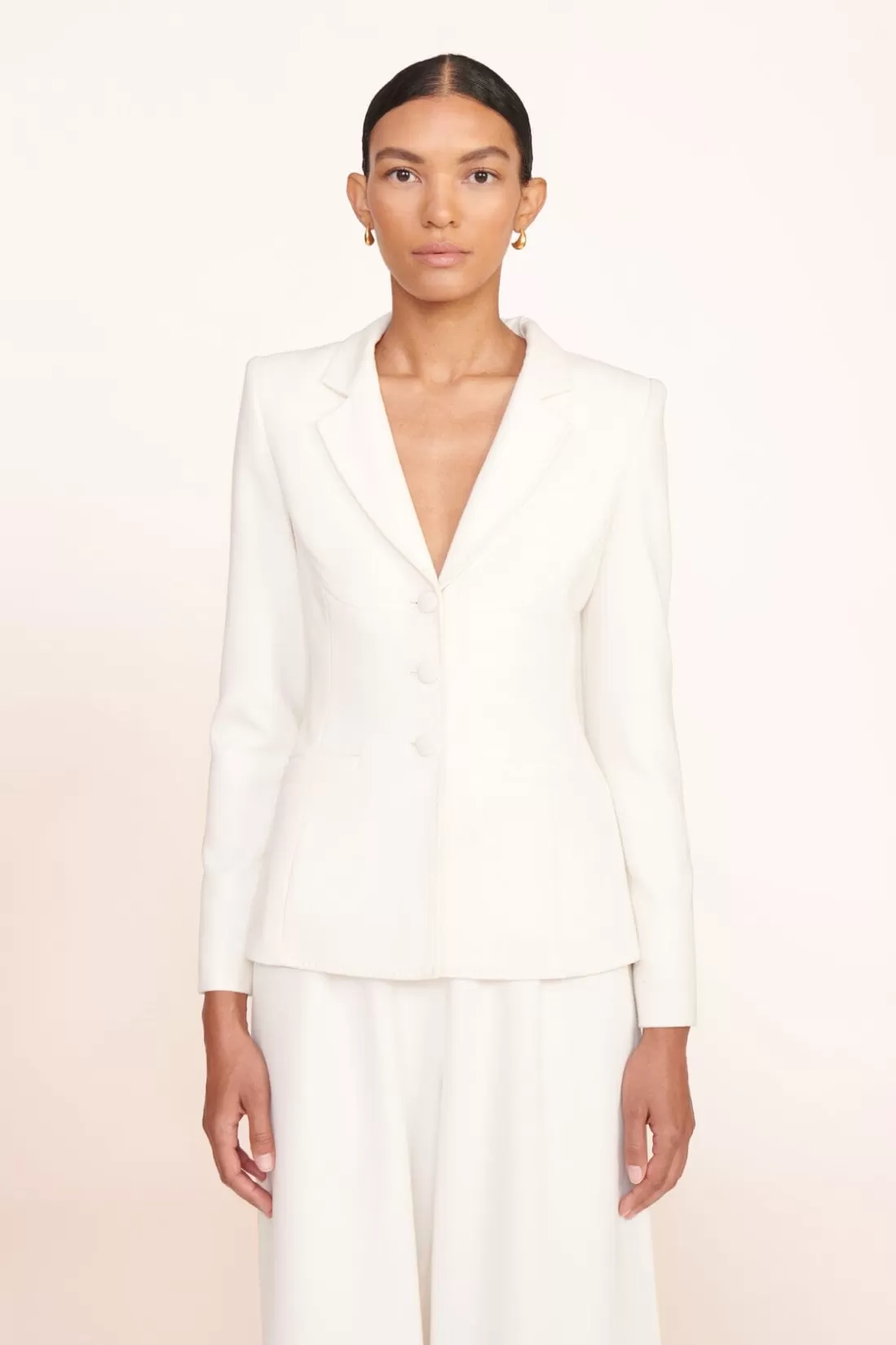 STAUD -CARSON BLAZER - IVORY