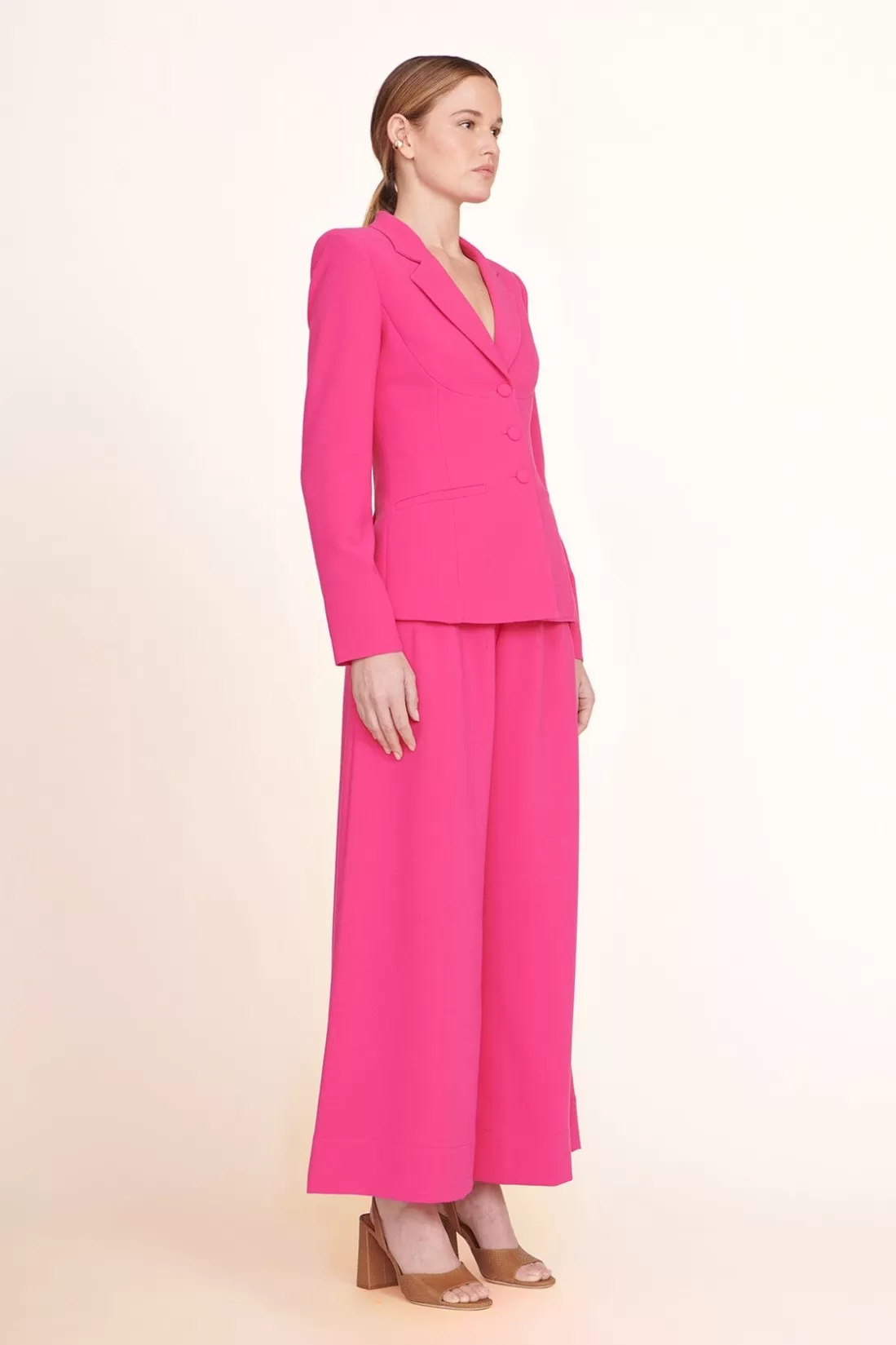 STAUD -CARSON BLAZER - MAGENTA