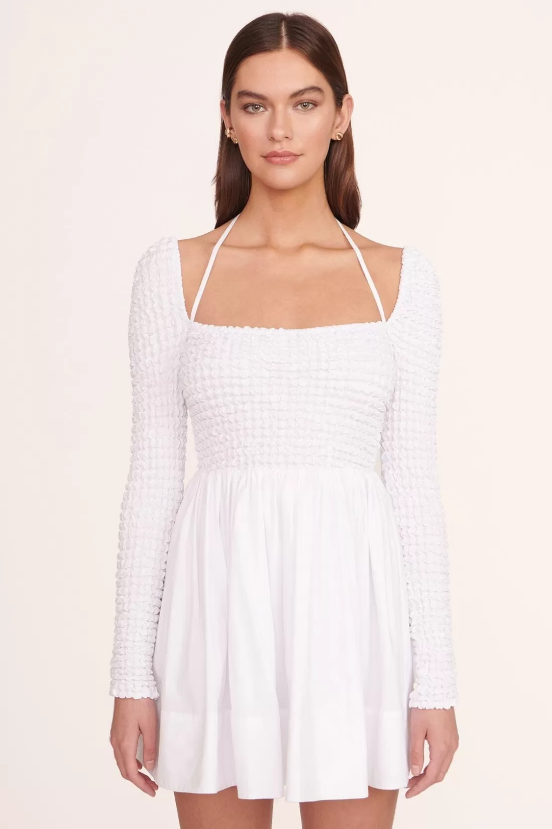 STAUD -CASSIDY DRESS - WHITE