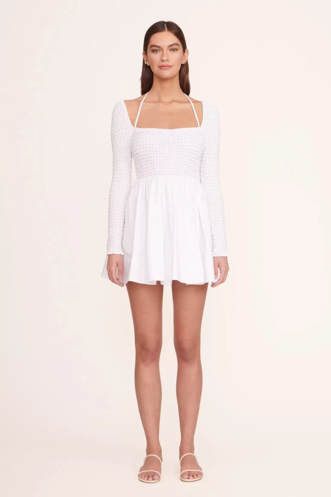 STAUD -CASSIDY DRESS - WHITE