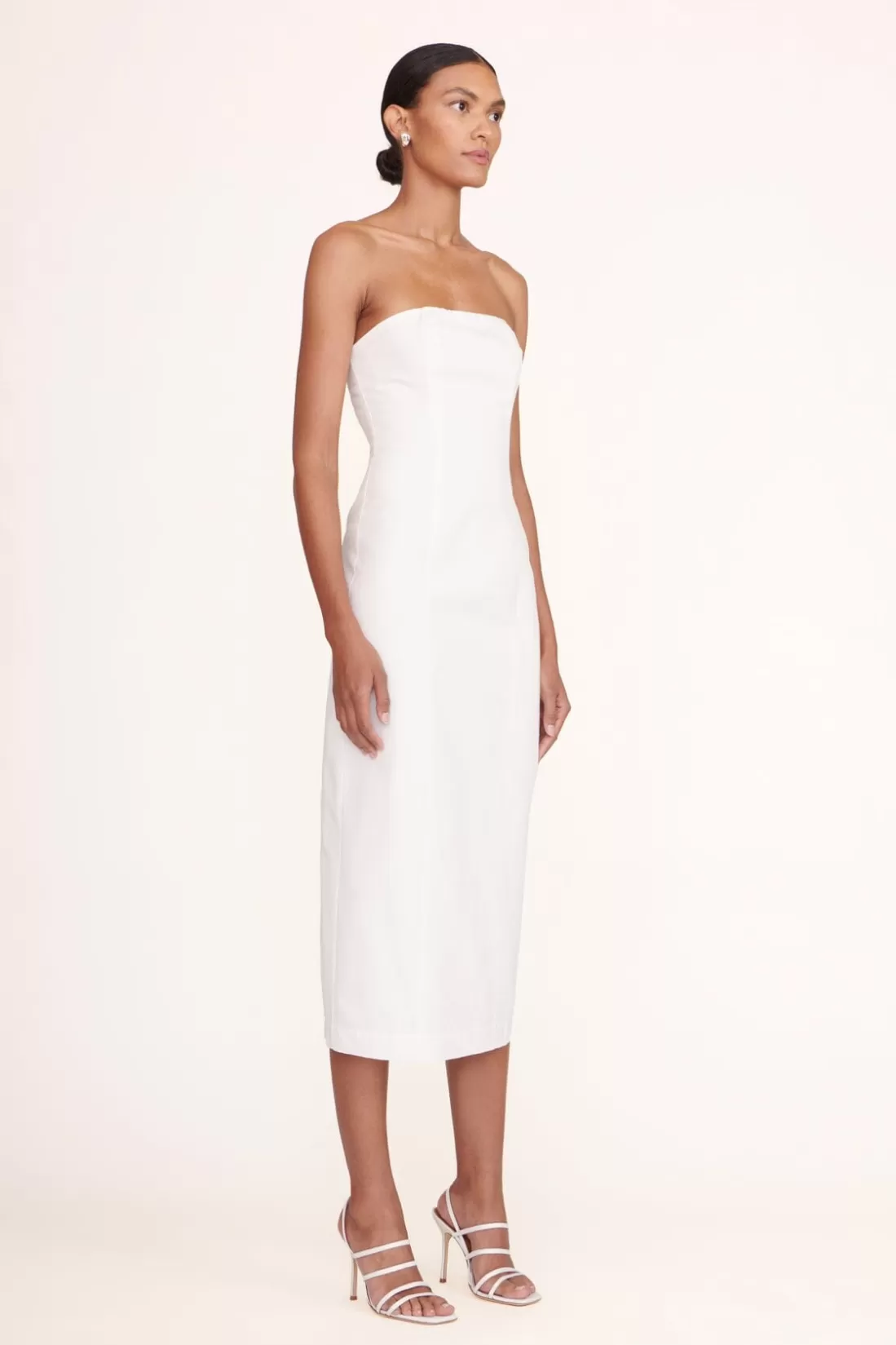 STAUD Bridal Dresses-DANIELA DRESS - WHITE