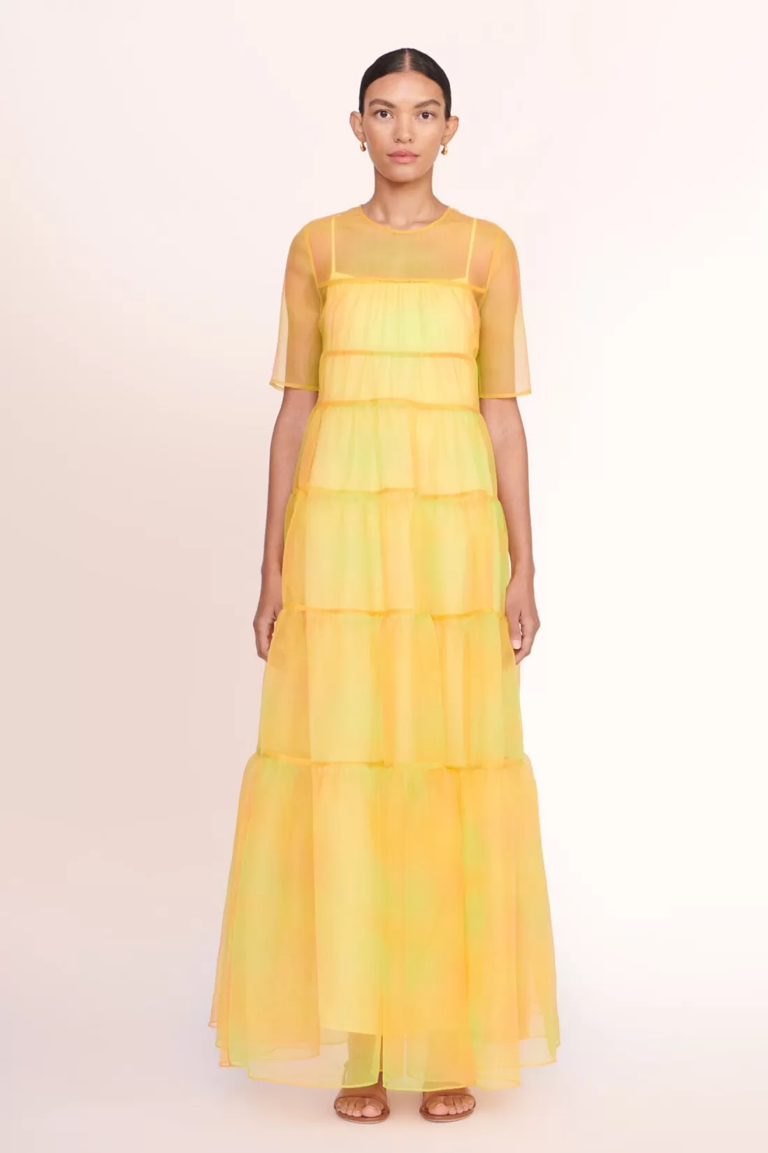 STAUD Occasion Dresses-HYACINTH DRESS - MULTI SUNRAY