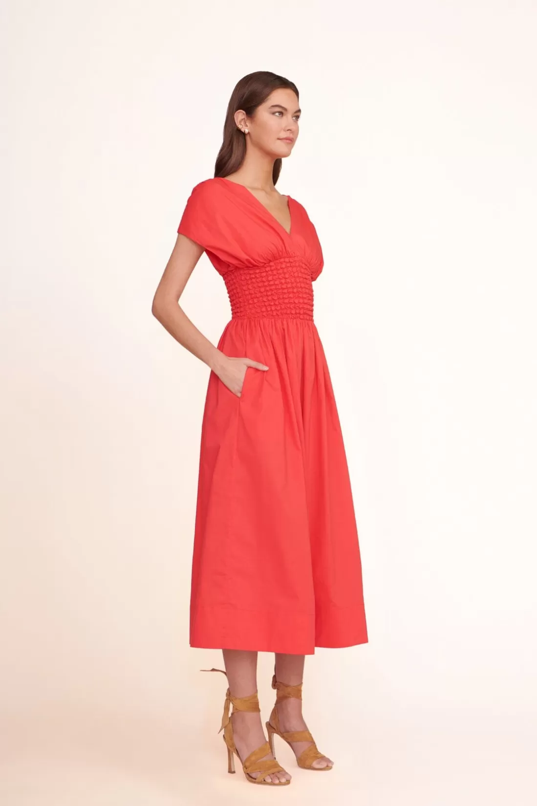 STAUD -JACKSON DRESS - HIBISCUS