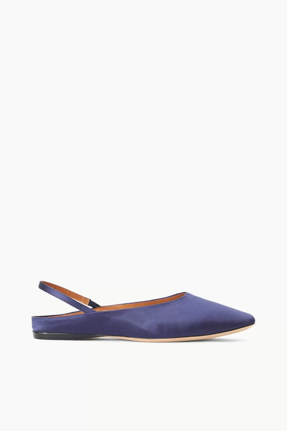 STAUD -JANINE MULE SATIN - NAVY