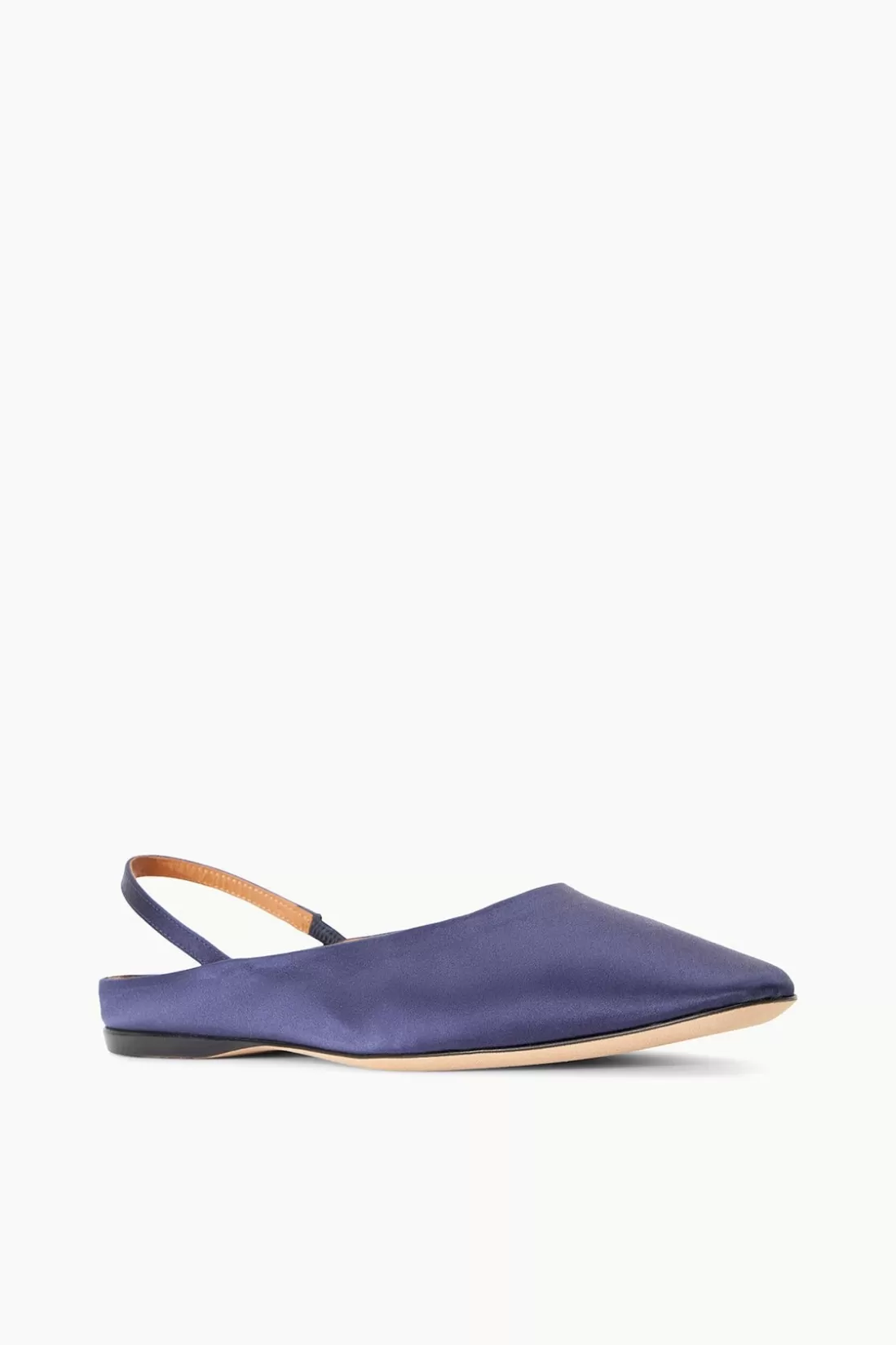 STAUD -JANINE MULE SATIN - NAVY