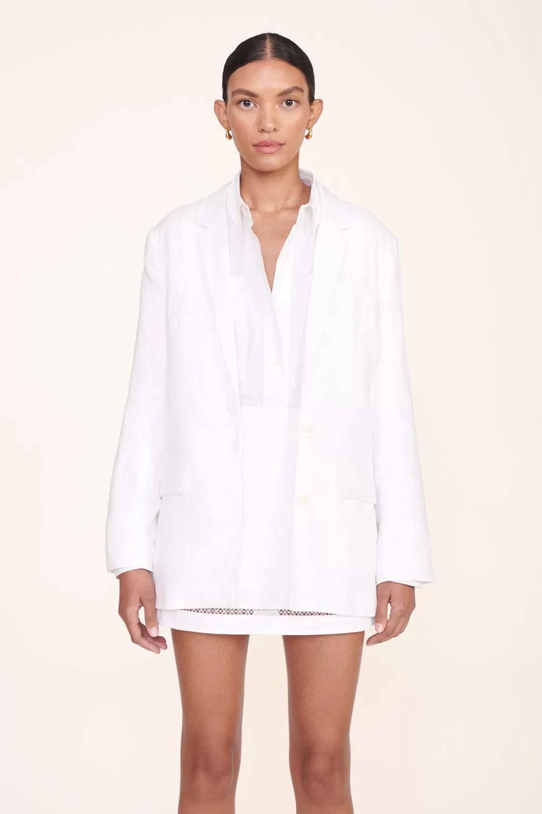 STAUD -MAXWELL BLAZER - WHITE