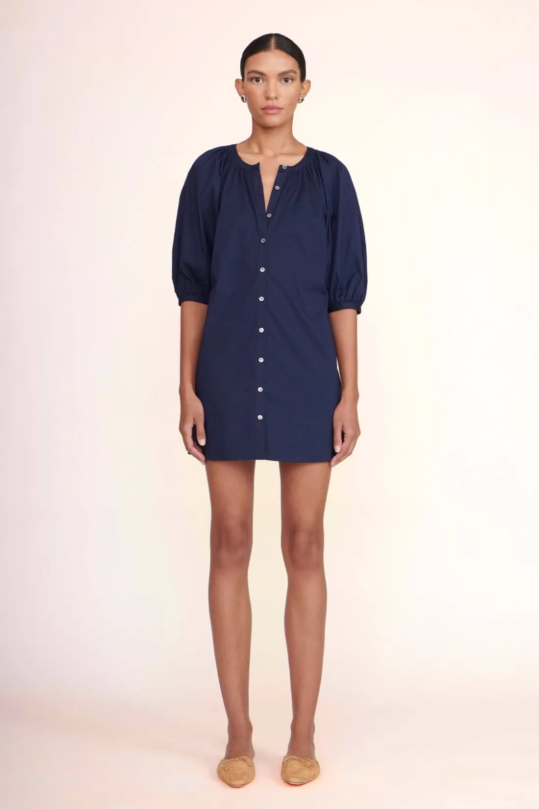 STAUD -MINI VINCENT DRESS - NAVY