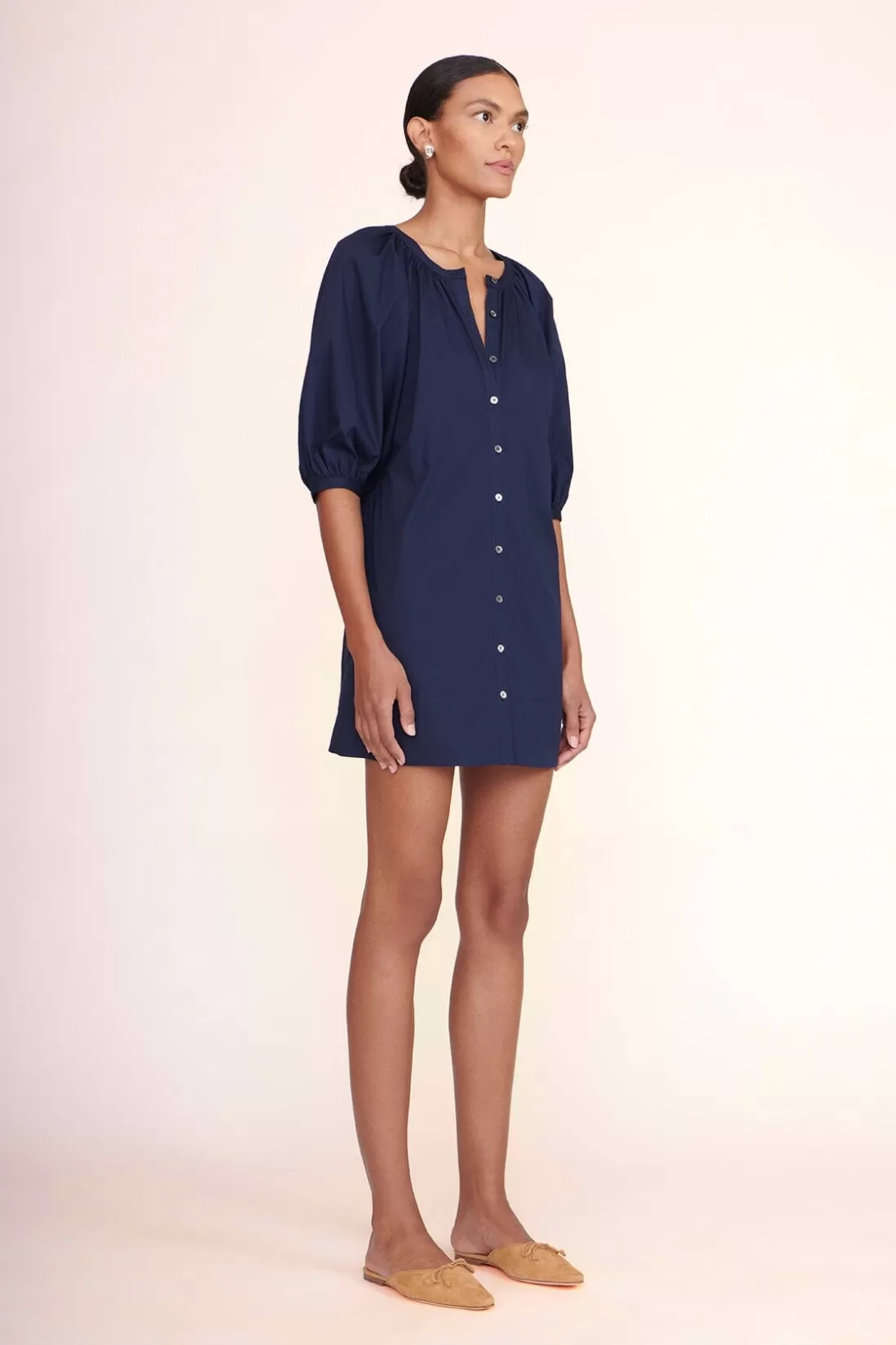 STAUD -MINI VINCENT DRESS - NAVY