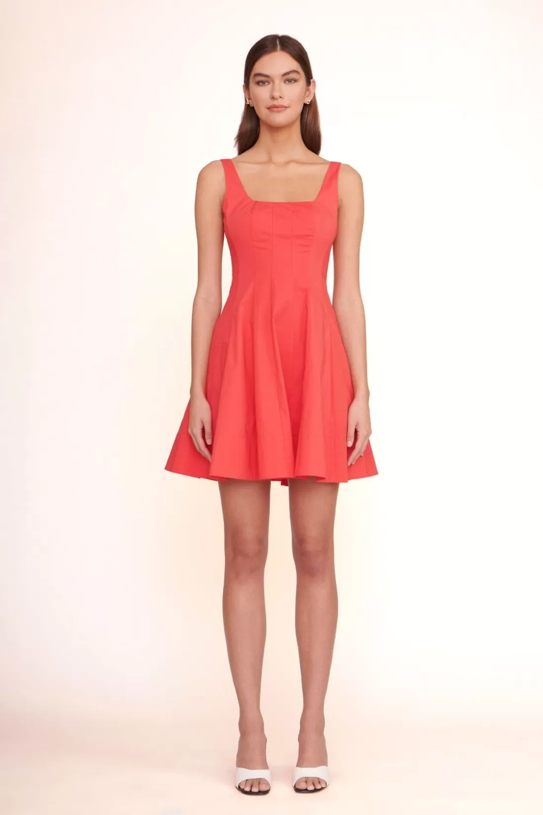 STAUD -MINI WELLS DRESS - HIBISCUS