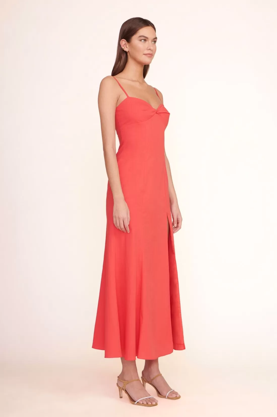 STAUD Occasion Dresses-NATALY DRESS - HIBISCUS