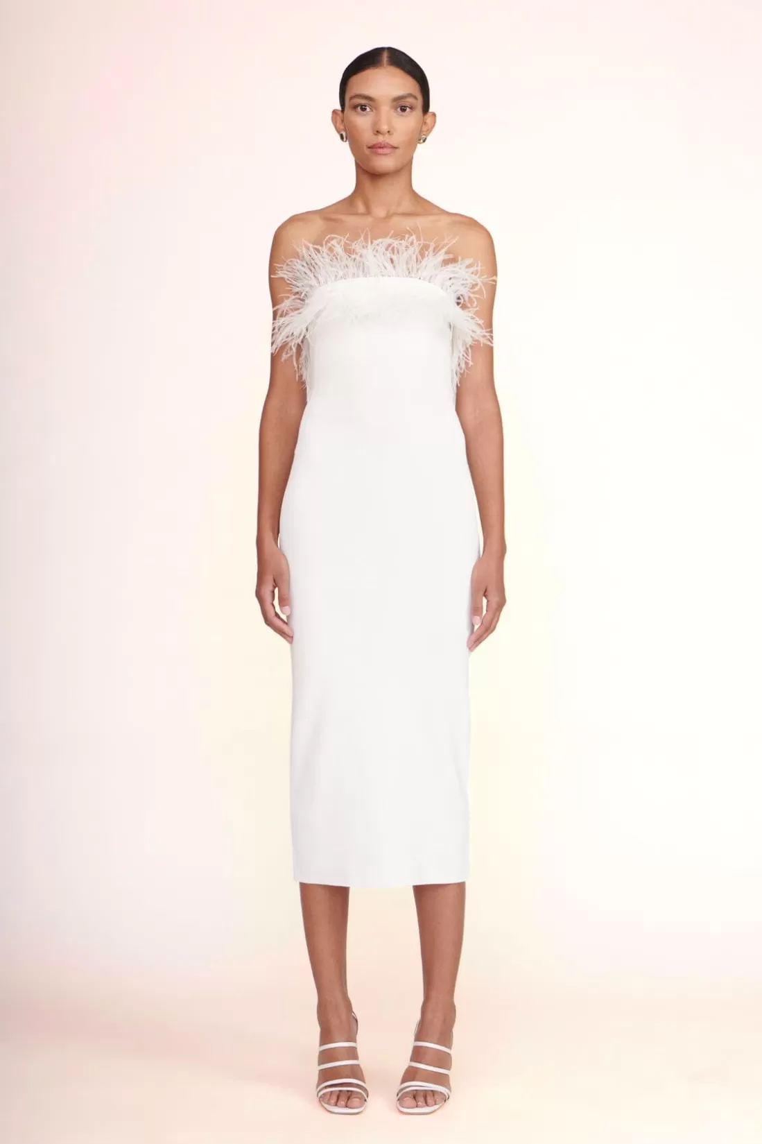 STAUD -NELLIE DRESS - WHITE