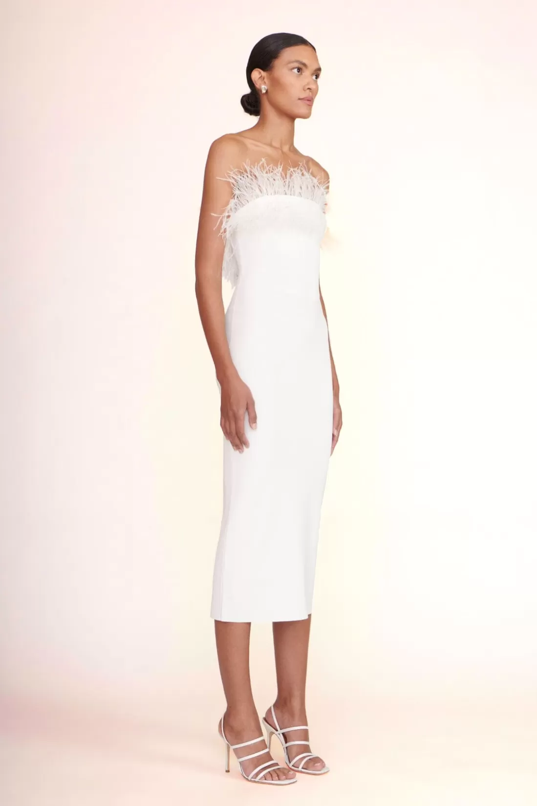 STAUD -NELLIE DRESS - WHITE