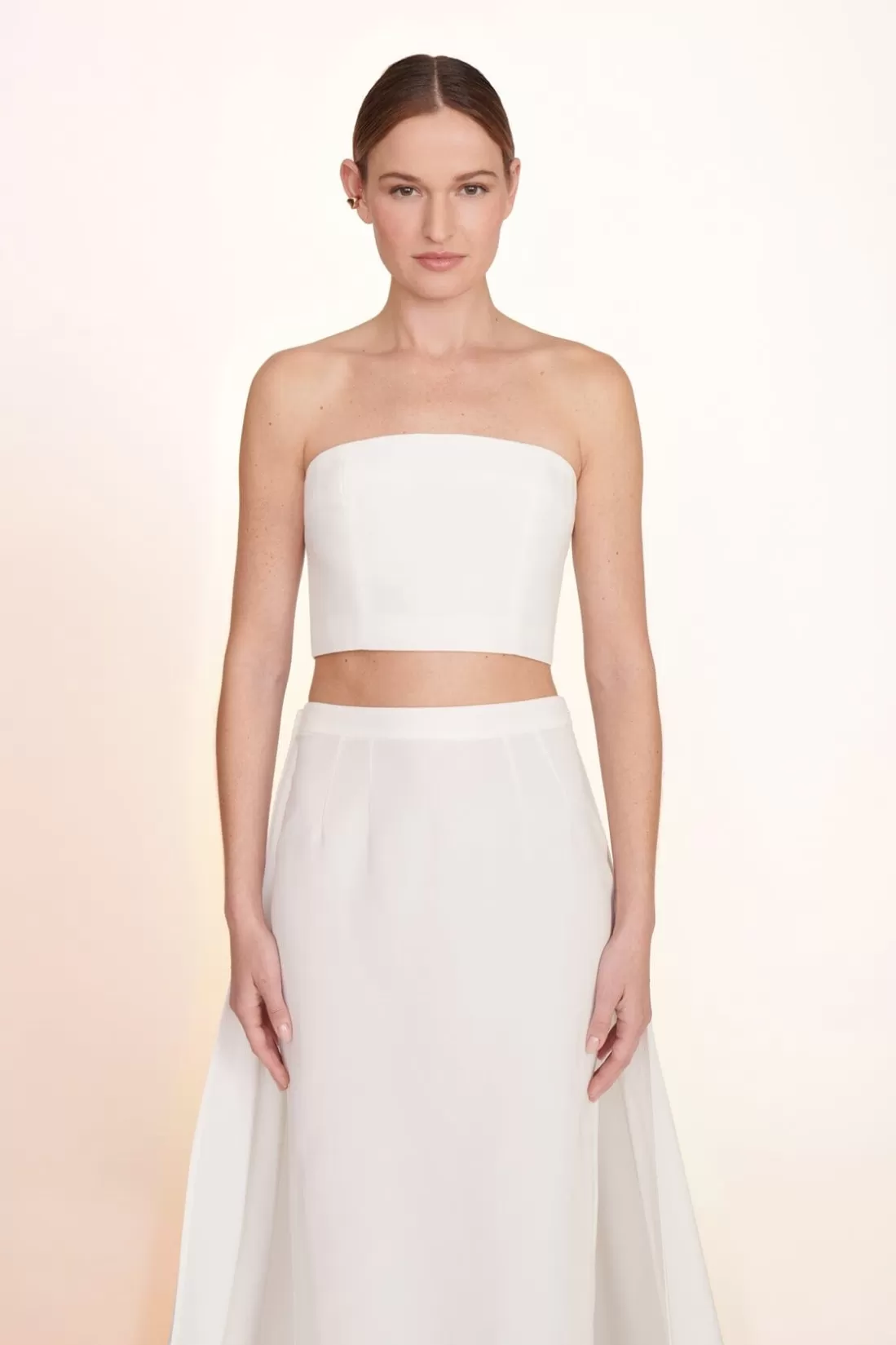 STAUD Bridal Dresses-NYLA TOP - WHITE