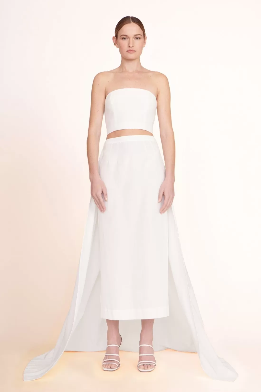 STAUD -PRUNELLA SKIRT - WHITE