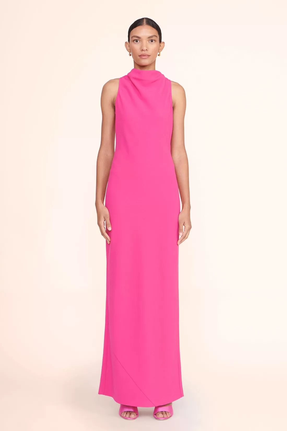 STAUD Occasion Dresses-SHANNON DRESS - MAGENTA