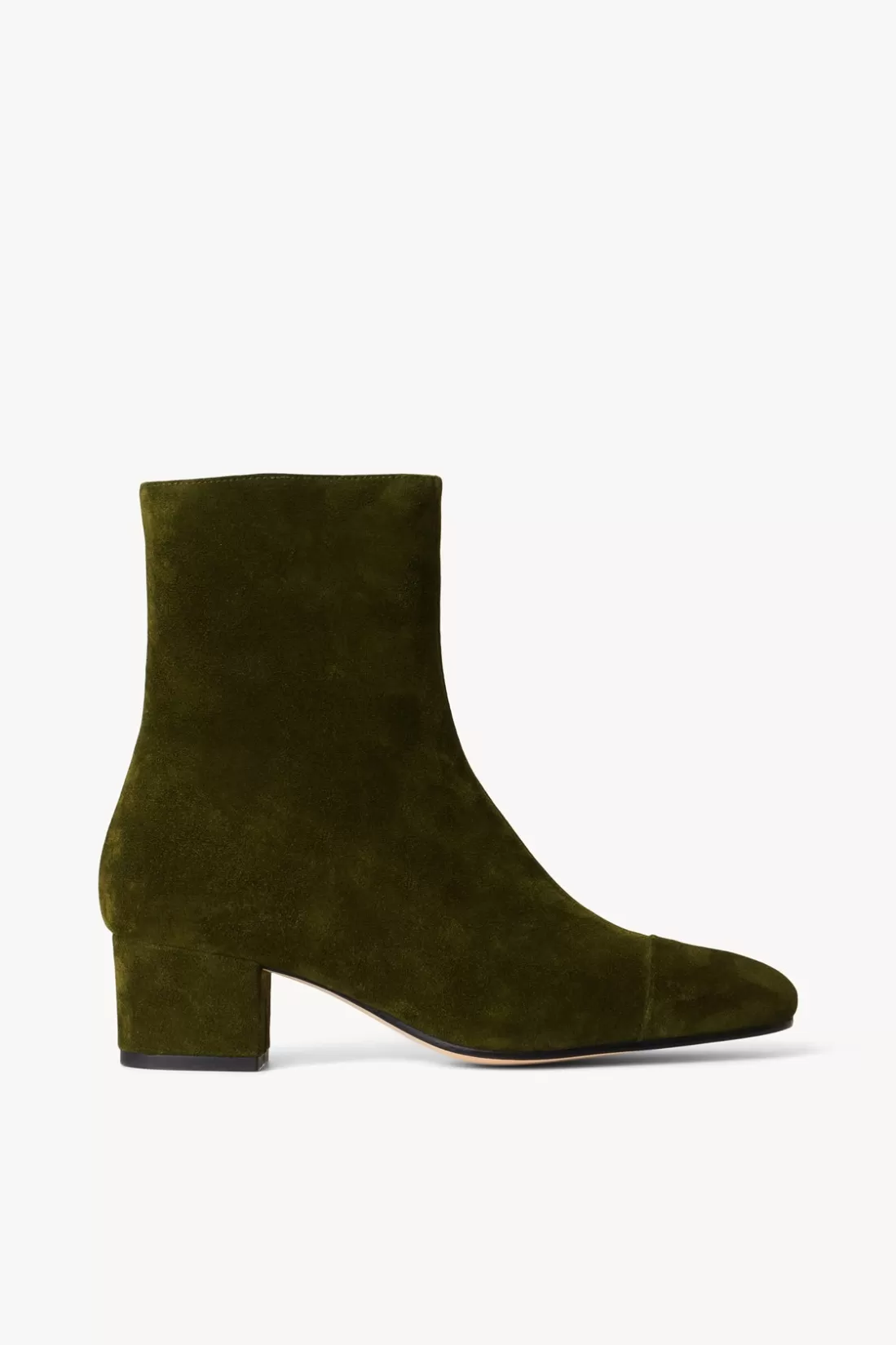 STAUD - AIMEE SHORT BOOT OLIVE SUEDE