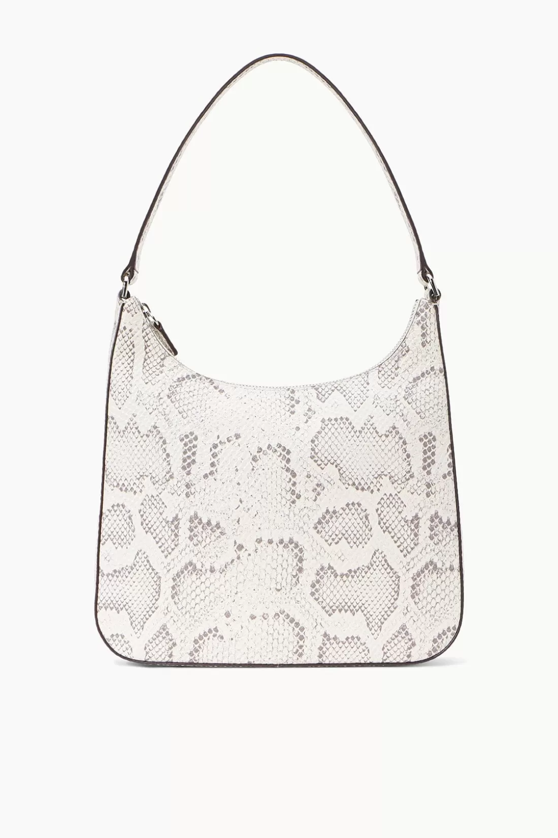 STAUD - ALEC BAG SNAKE EMBOSSED BLEACHED