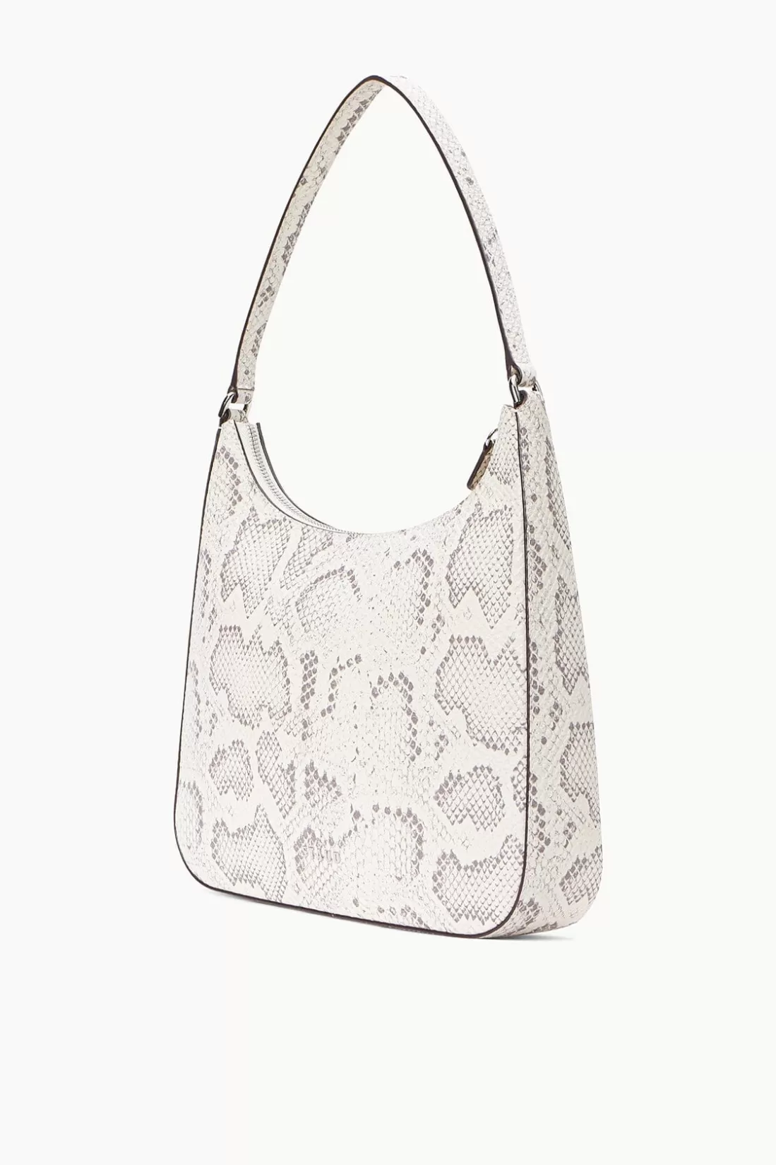 STAUD - ALEC BAG SNAKE EMBOSSED BLEACHED