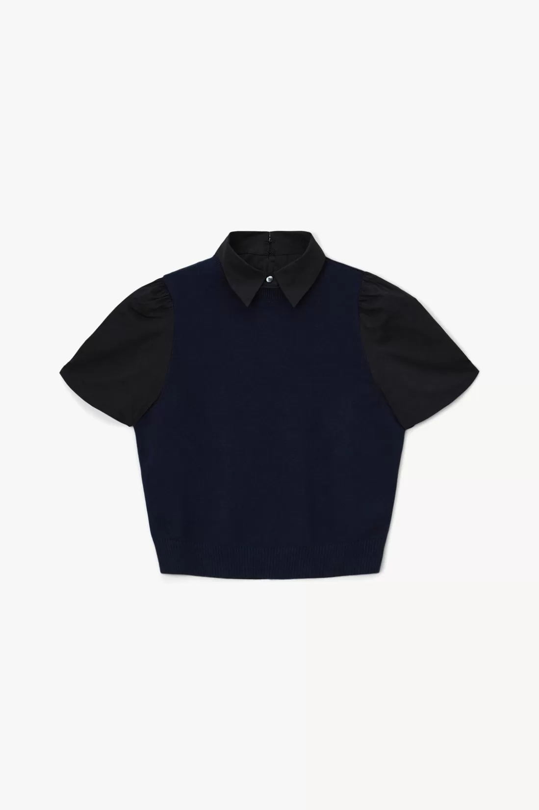 STAUD - ARYA TOP NAVY BLACK