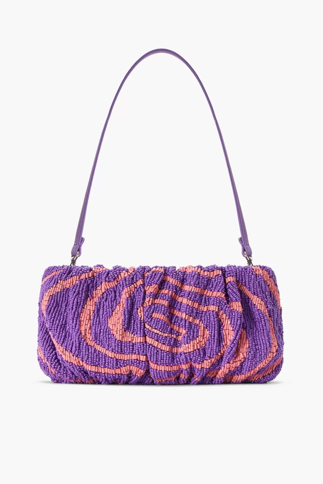 STAUD - BEADED BEAN BAG AMETHYST ACID SWIRL