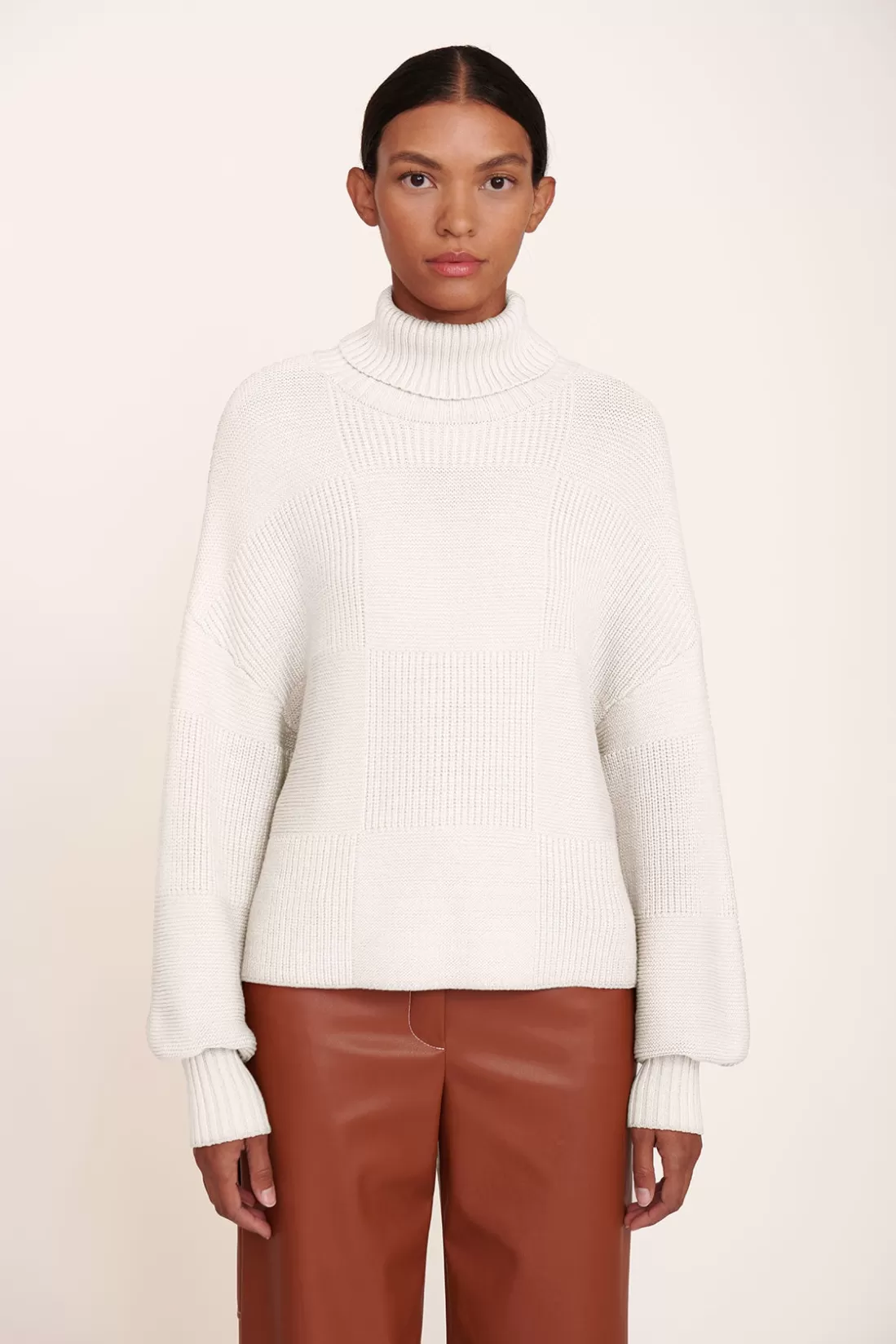 STAUD - BENNY SWEATER IVORY