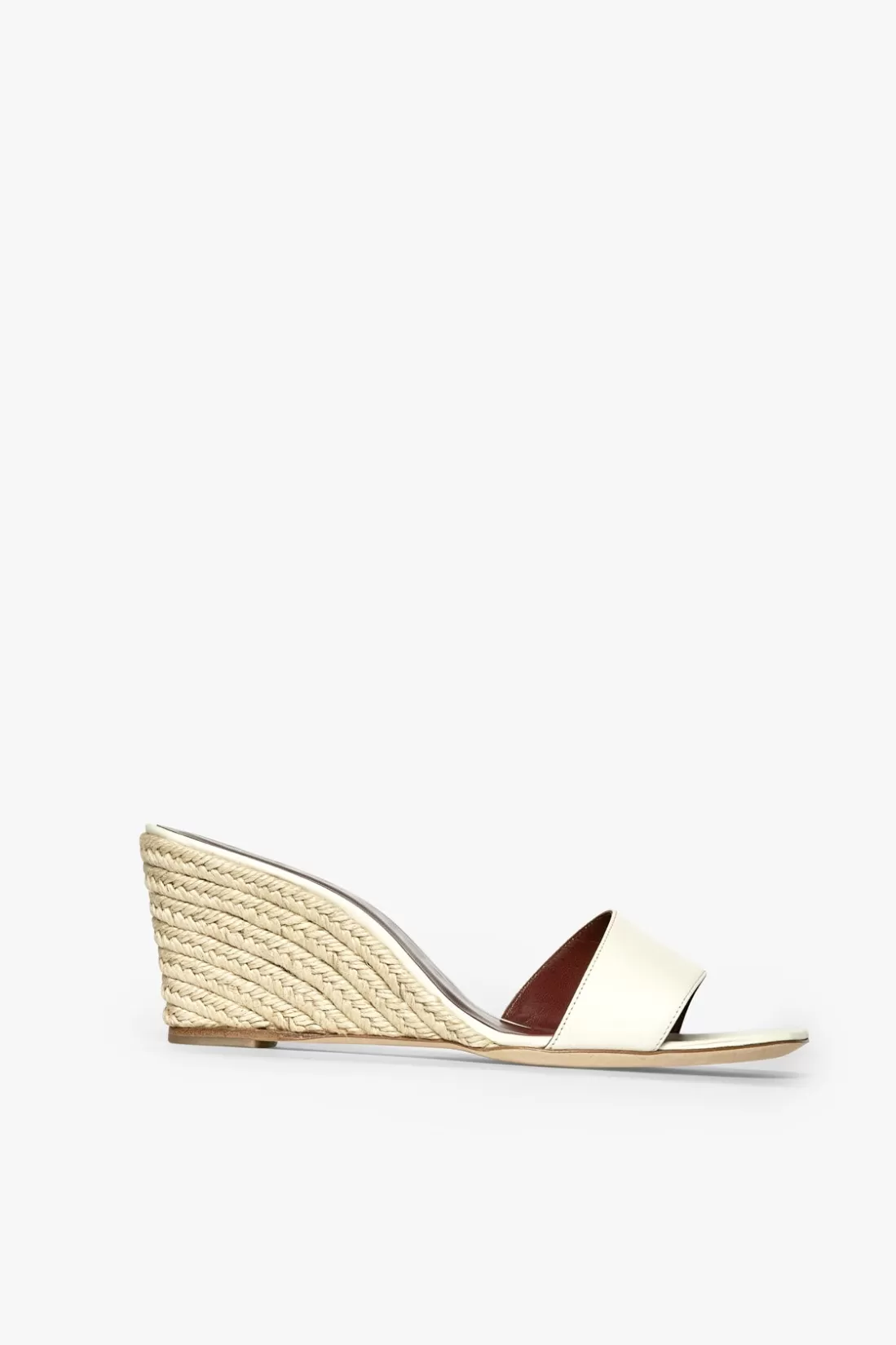 STAUD - BILLIE ESPADRILLE WEDGE NATURAL CREAM