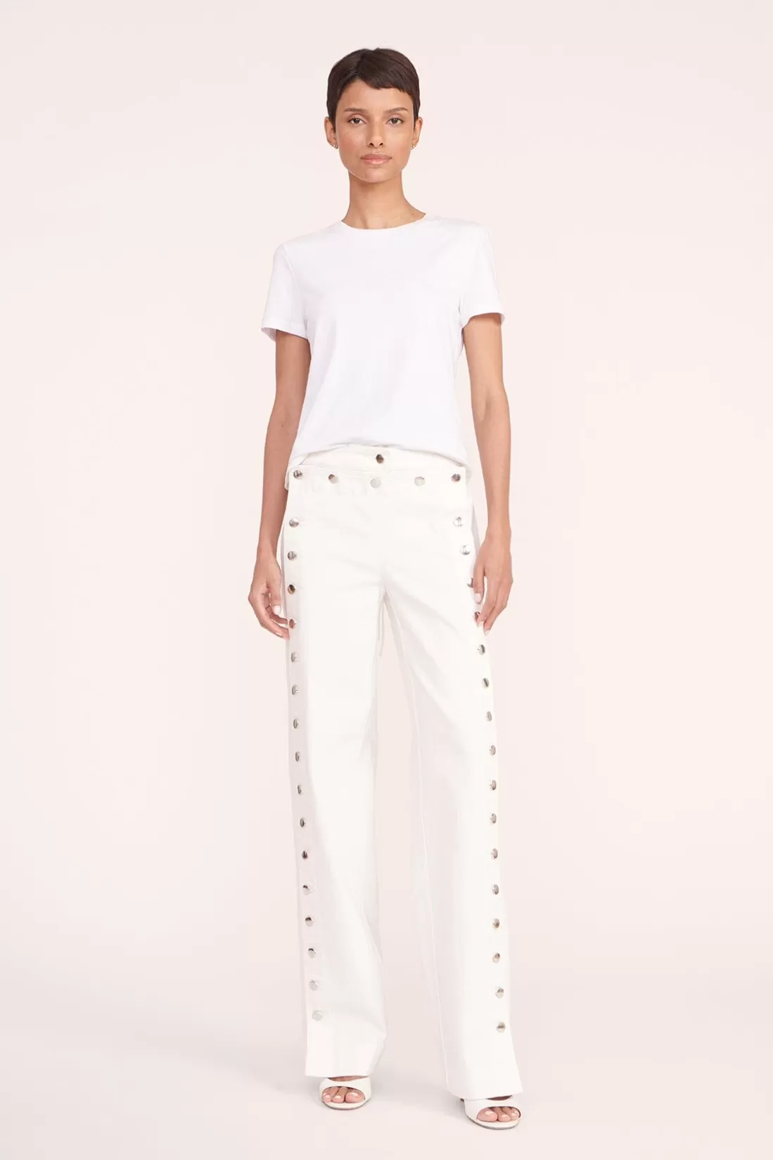 STAUD - CARTER PANT WHITE