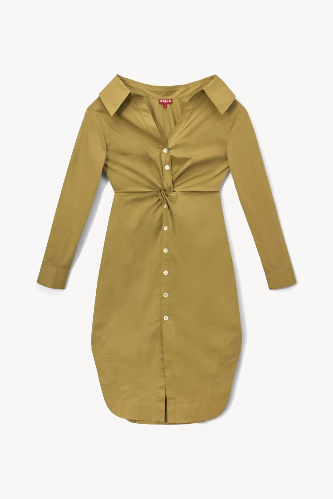 STAUD - CLEA DRESS KHAKI