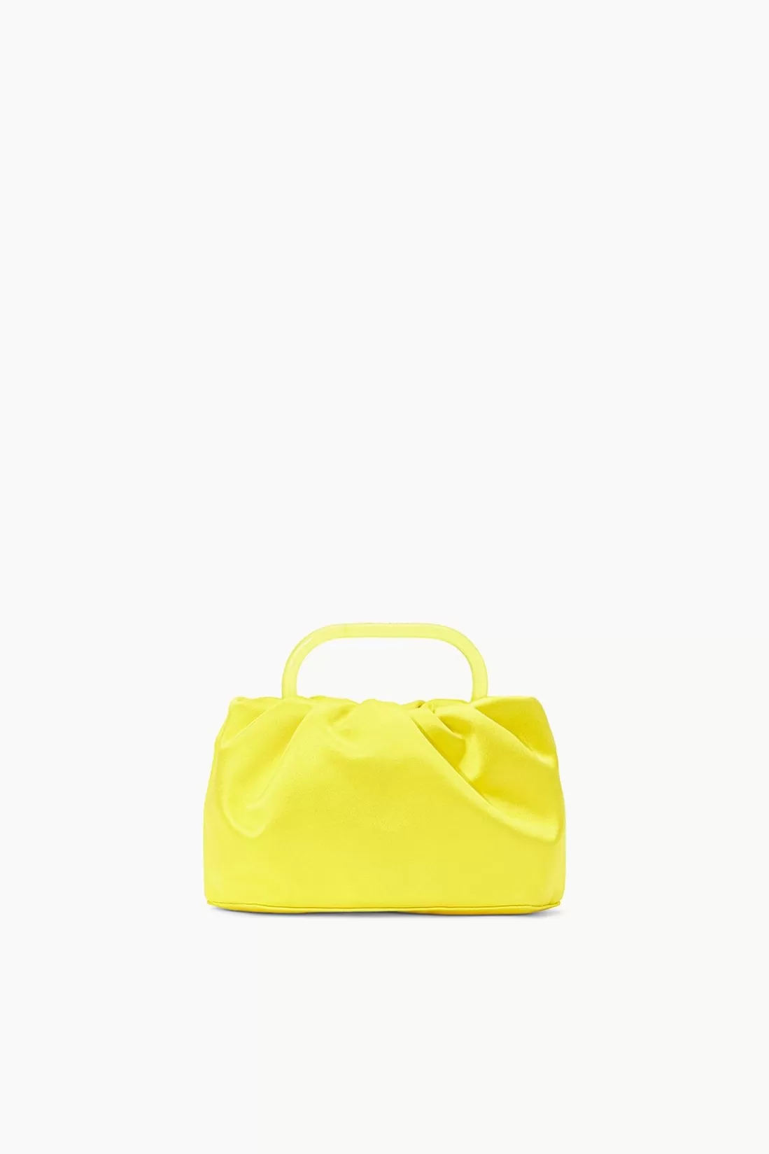 STAUD Occasion Dresses- CORY BAG SATIN CITRON