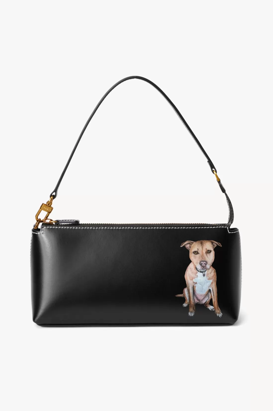 STAUD Pet Handbags- CUSTOM KAIA SHOULDER BAG BLACK