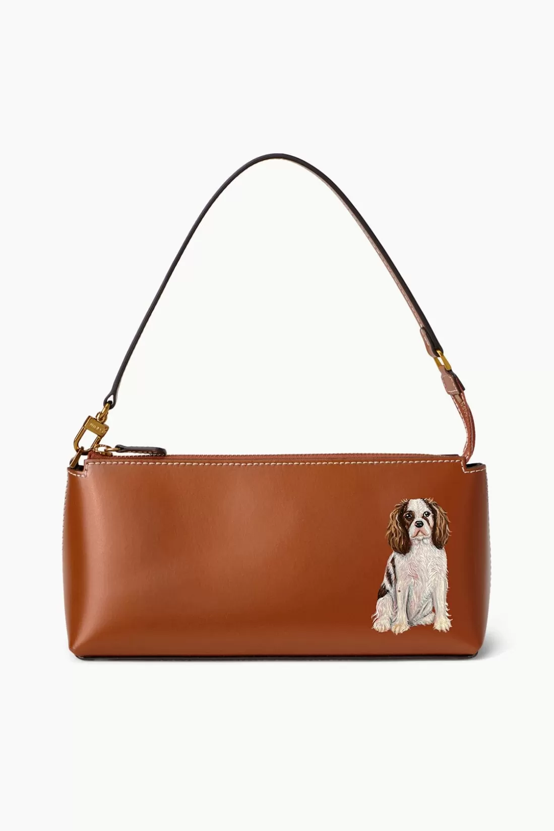 STAUD Pet Handbags- CUSTOM KAIA SHOULDER BAG TAN