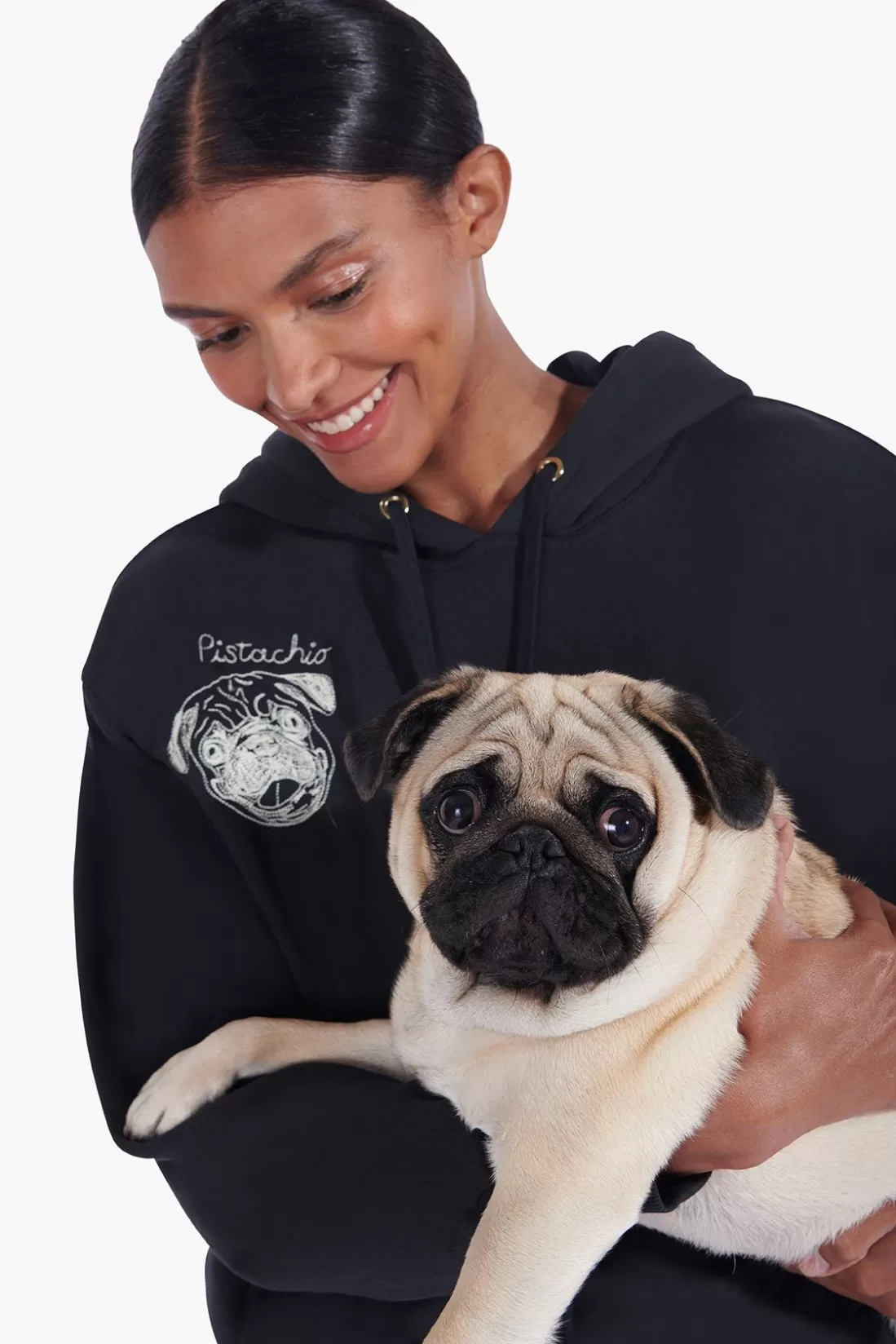 STAUD Pet Sweats & Knits- CUSTOM x C.BONZ HOODED SWEATSHIRT BLACK