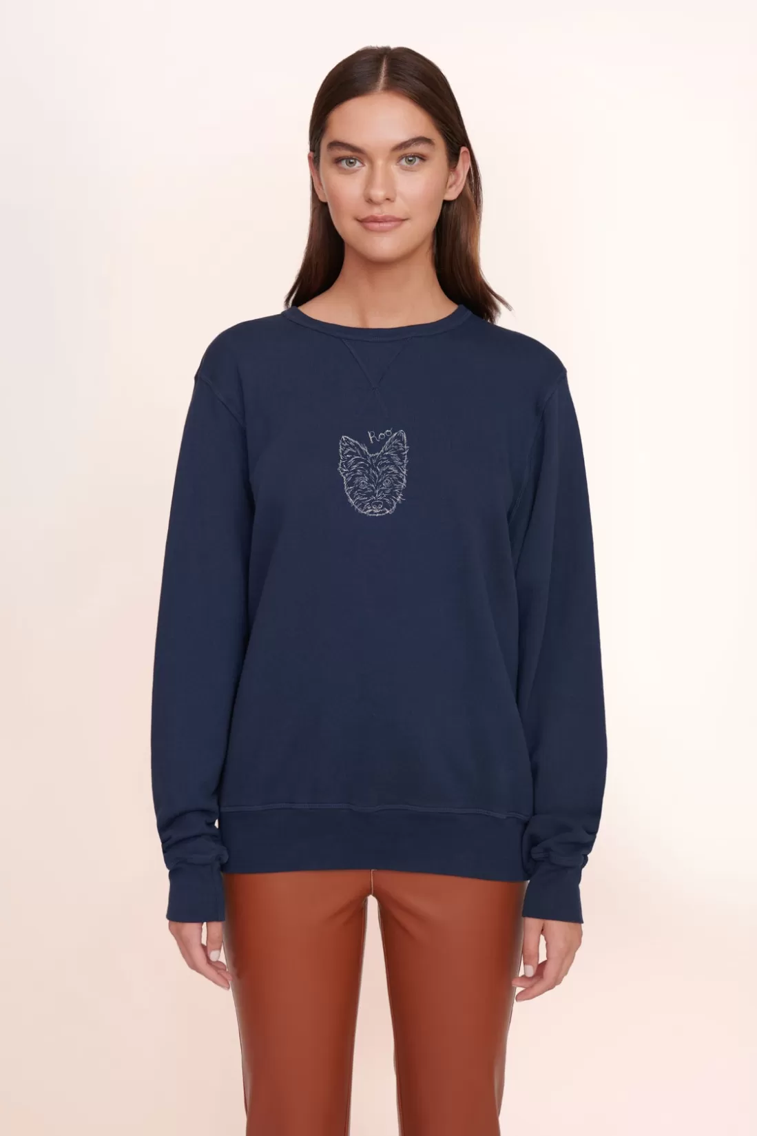 STAUD Pet Sweats & Knits- CUSTOM SWEATSHIRT NAVY