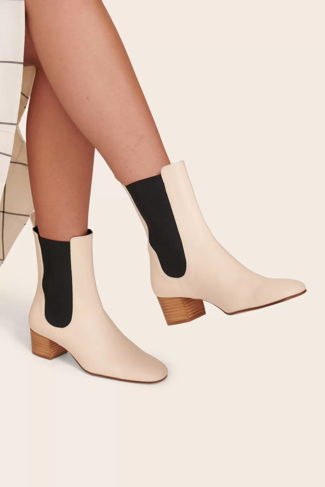 STAUD - DAPHNE BOOT TAN BLACK CREAM