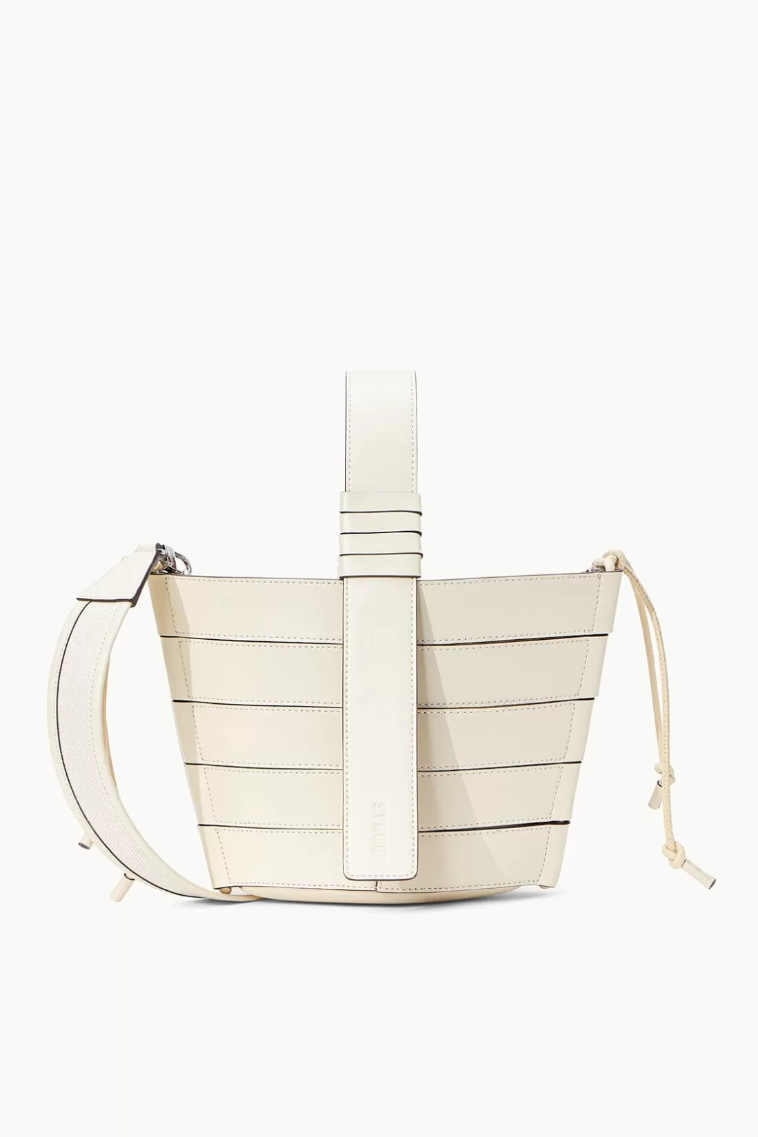 STAUD - DIAMOND MINI TOTE CREAM