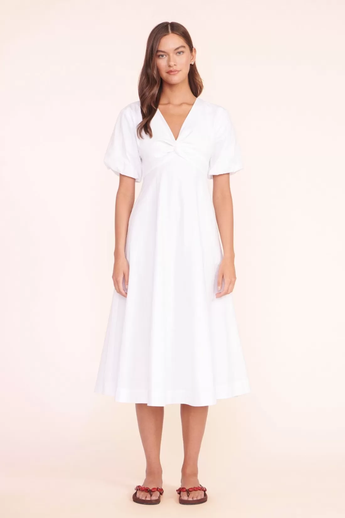 STAUD - FINLEY DRESS WHITE