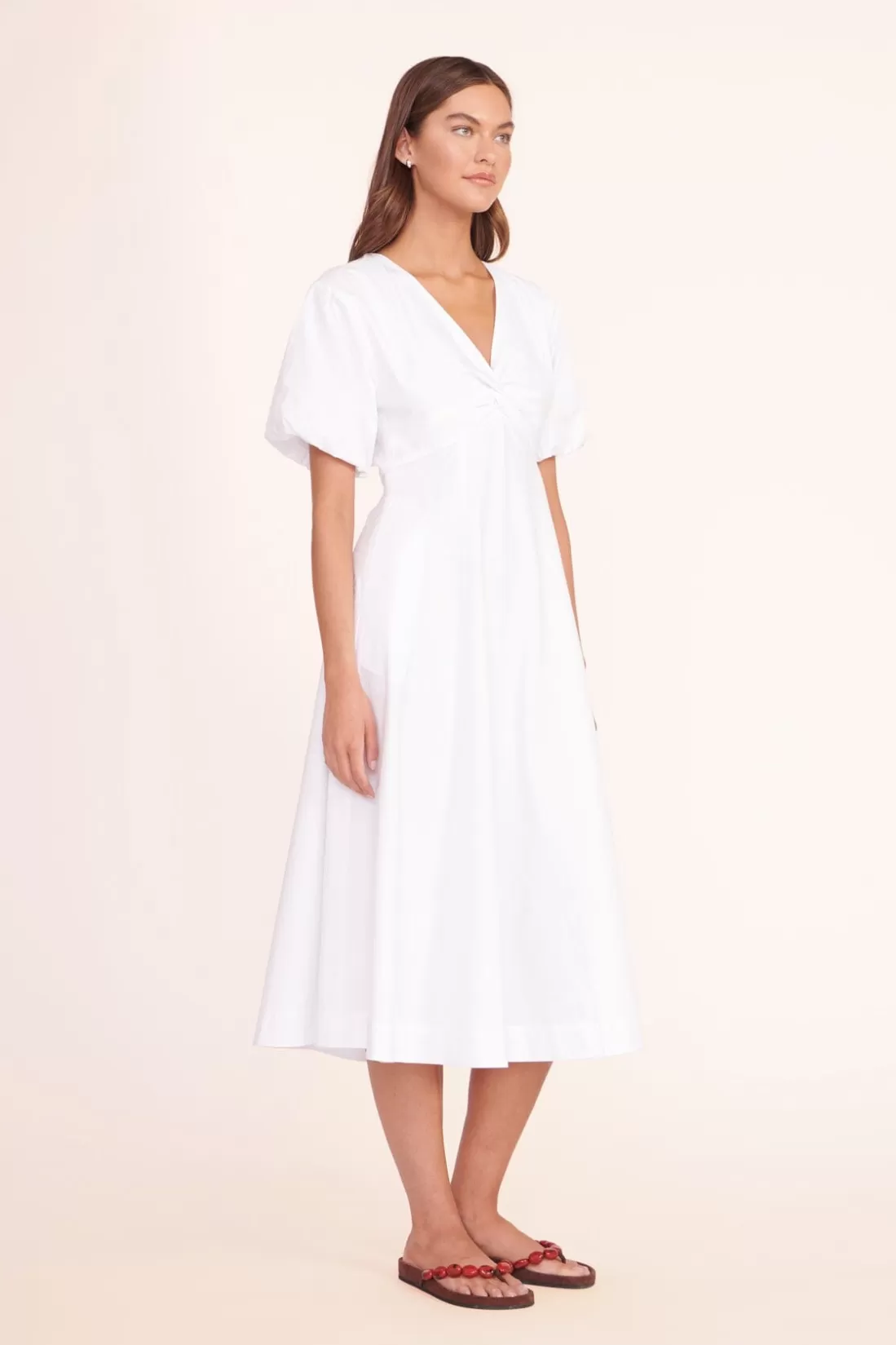 STAUD - FINLEY DRESS WHITE