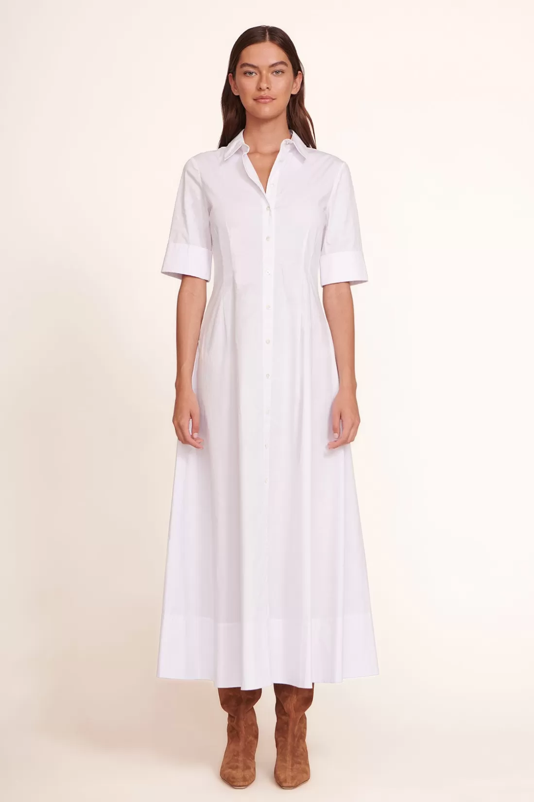 STAUD - JOAN MAXI DRESS WHITE