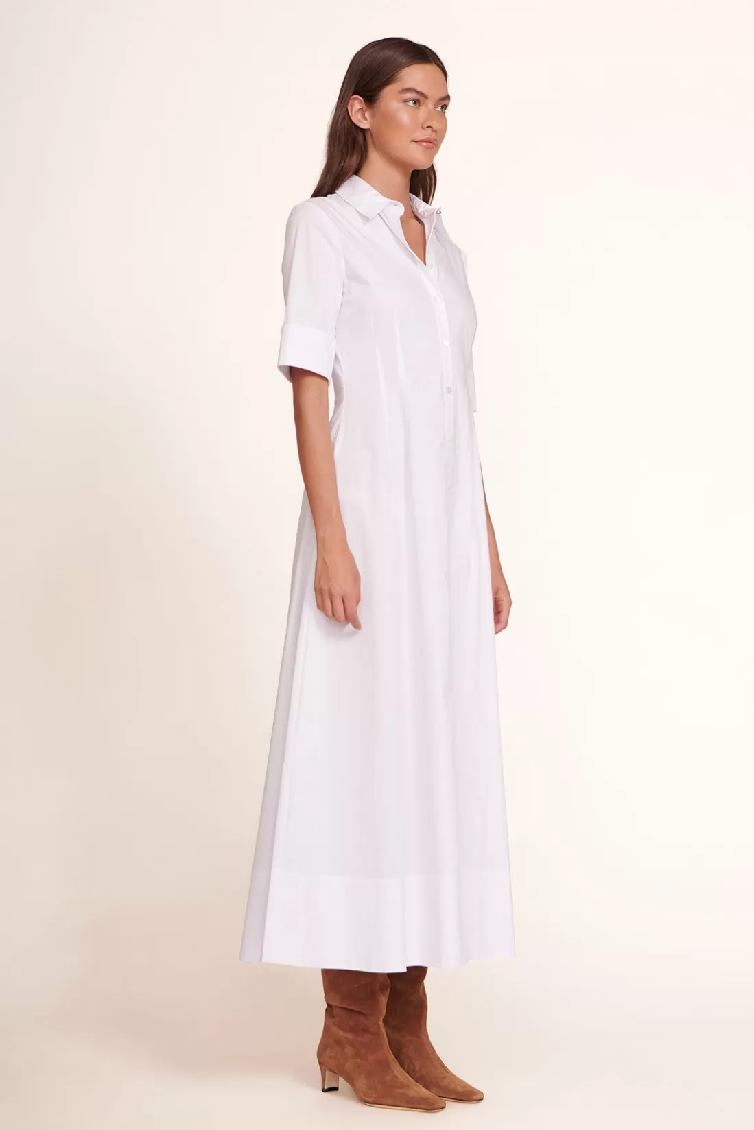 STAUD - JOAN MAXI DRESS WHITE