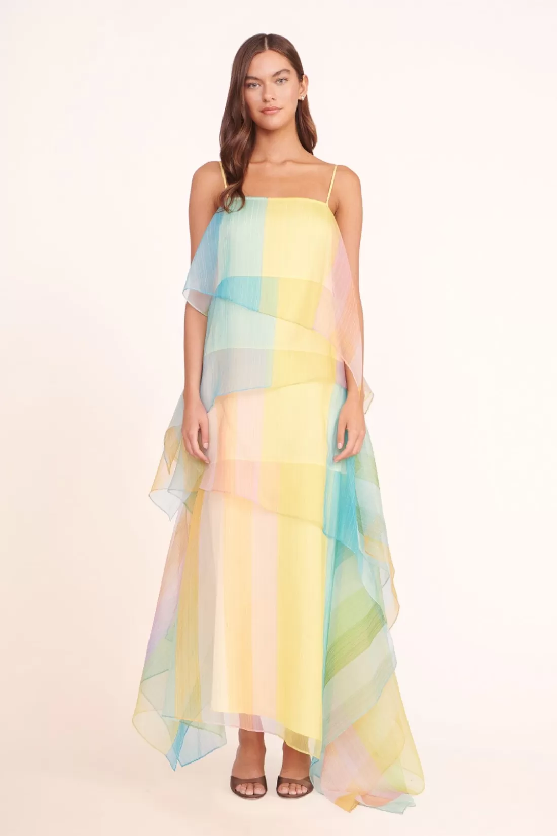 STAUD - KYLA DRESS COASTAL OMBRE