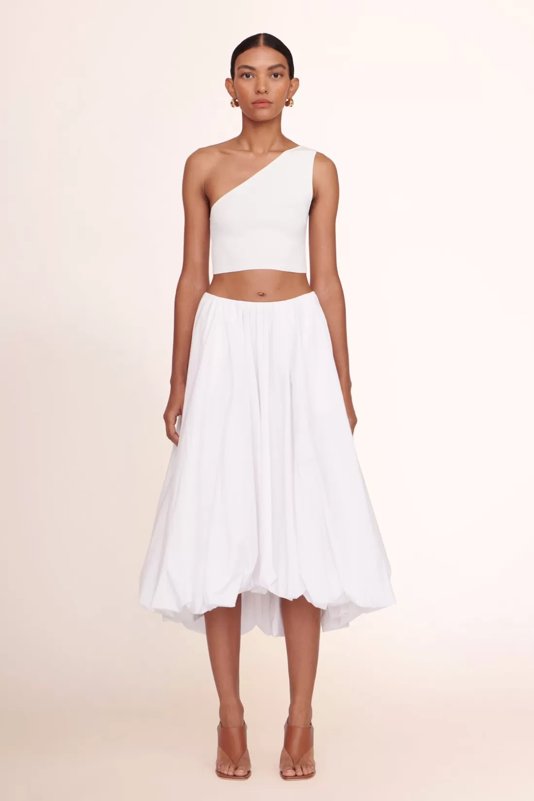 STAUD - MARIPOSA SKIRT WHITE