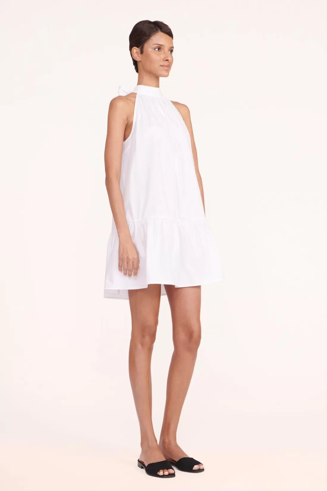 STAUD - MARLOWE DRESS WHITE