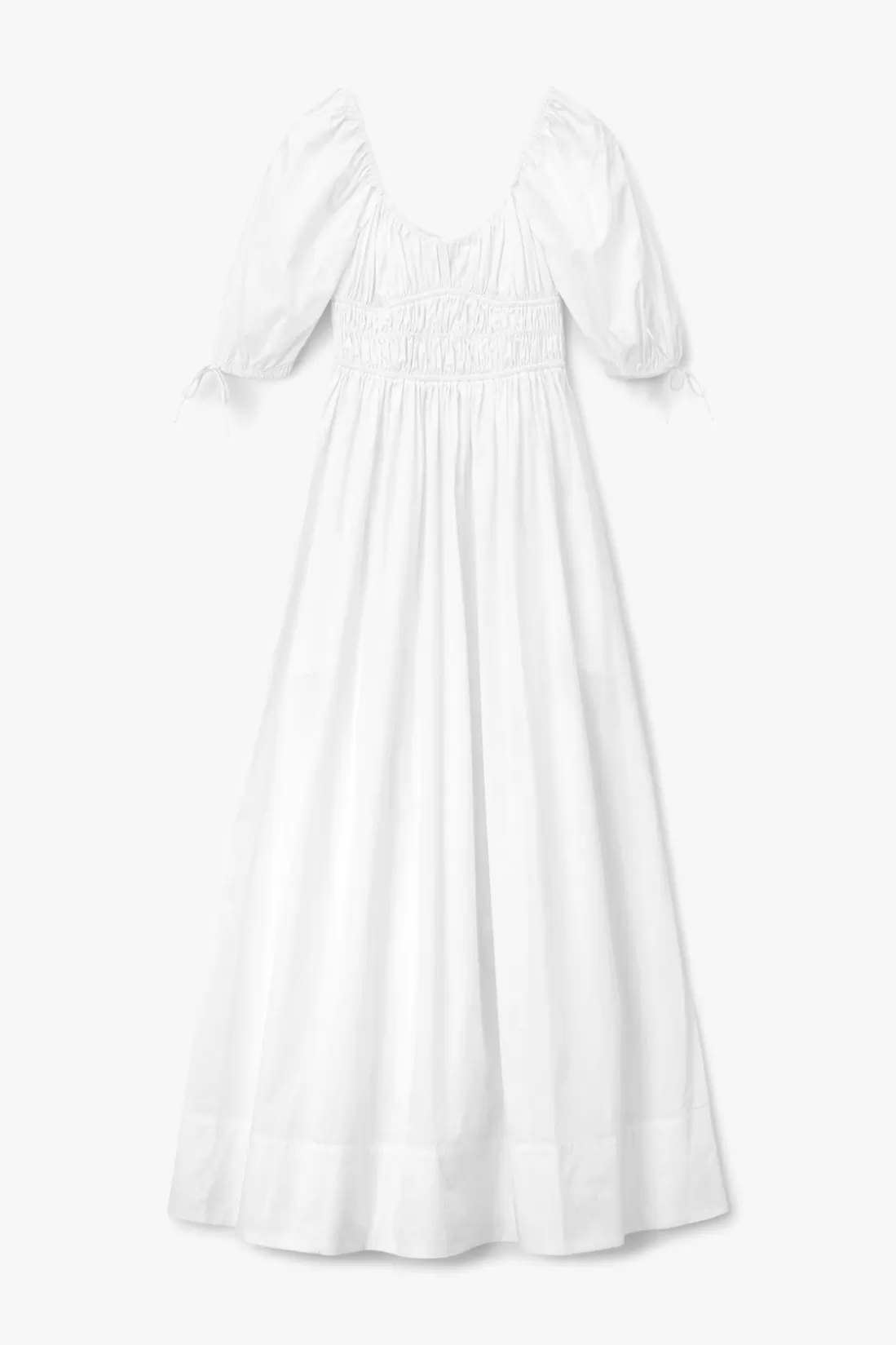 STAUD - MAXI FAYE DRESS WHITE