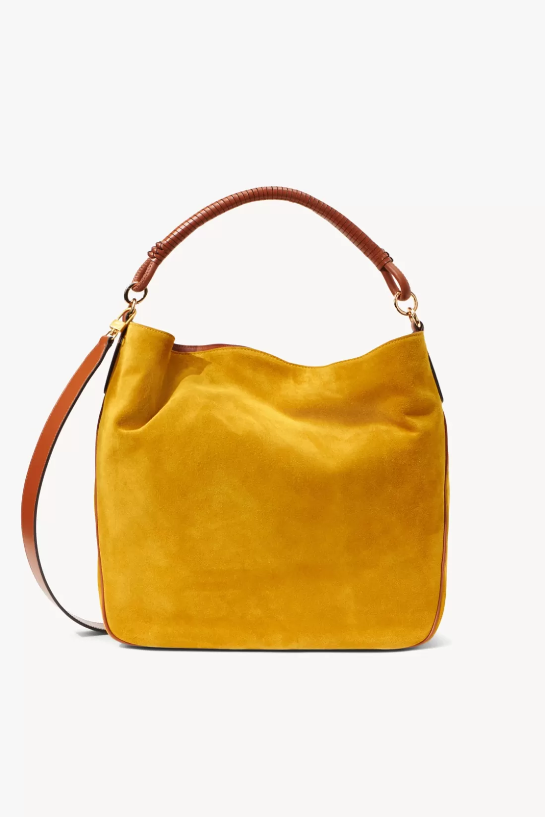 STAUD - PERRY BAG OCHER TAN SUEDE