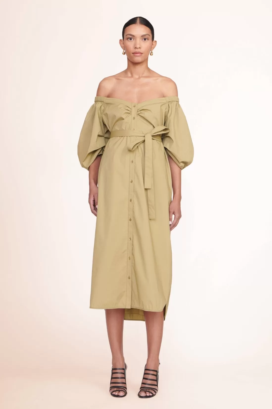 STAUD - REESE DRESS KHAKI