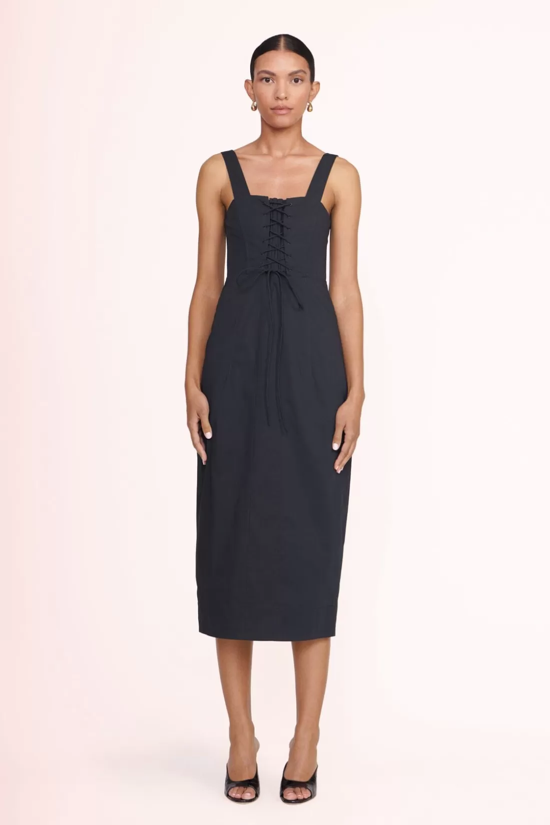 STAUD - SUTTON DRESS BLACK